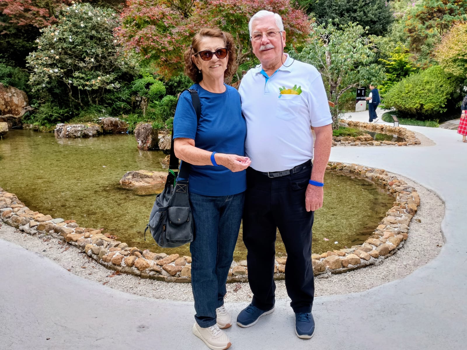 Sr. Renato e Dona Maria José no Recanto Japonês